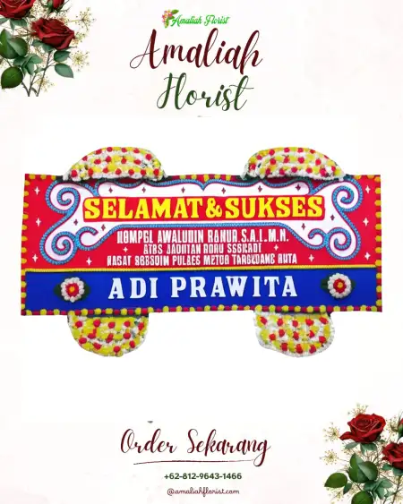 Papan Bunga Ucapan Selamat Gemuruh